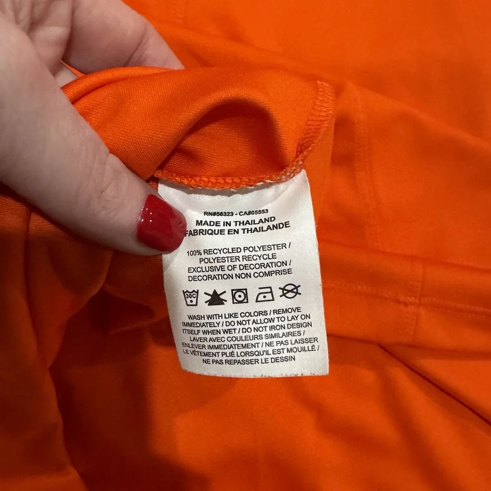 Nike Clemson Tigers Men's Golf Dri-Fit Polo Short Sleeve Orange‎ Sz XL